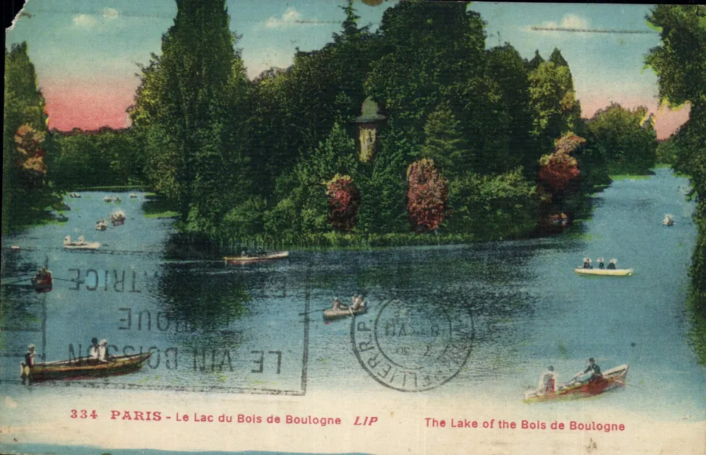 Der See des Bois de Boulogne — Paris — Éditions Lip - Vorderseite