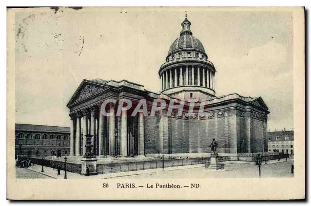 Paris — A Vista do Panthéon — 86 - Frente