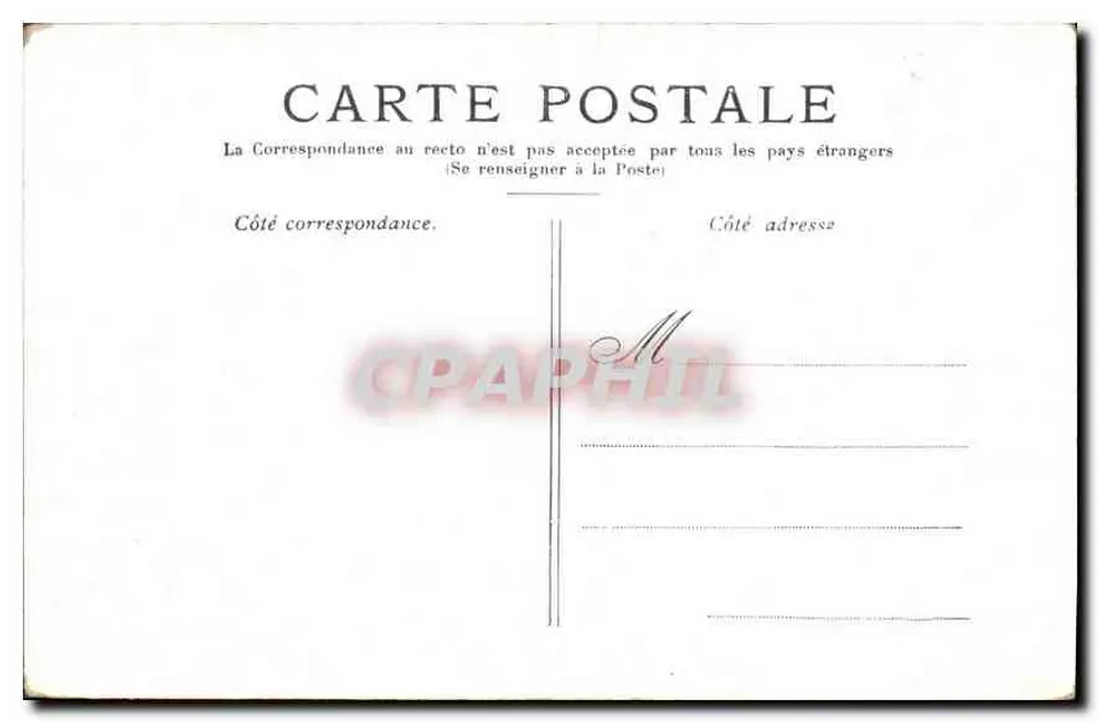 Paris — A Conciergerie - Verso