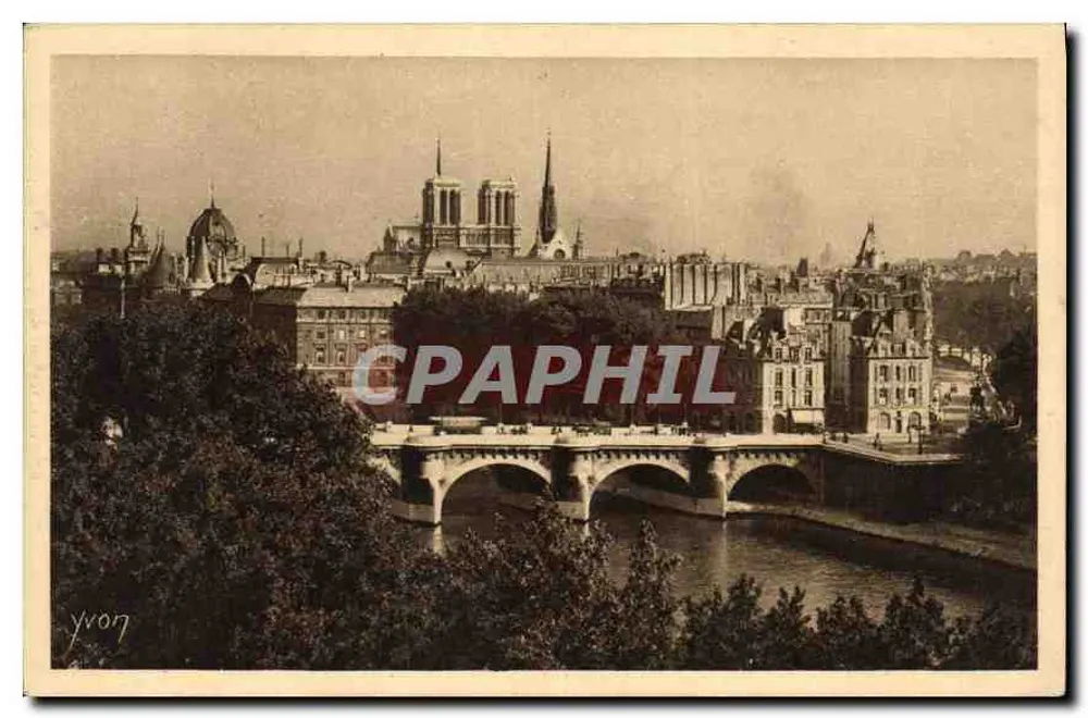Paris — A Cidade e o Pont-Neuf — Edição de Arte Yvon, Série 11 N° 202 - Frente