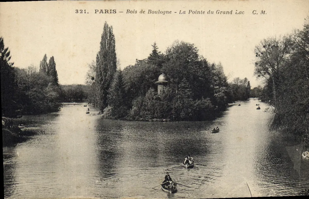 Paris — Bois de Boulogne — La Pointe du Grand Lac — C. M. — n° 321 - Vorderseite