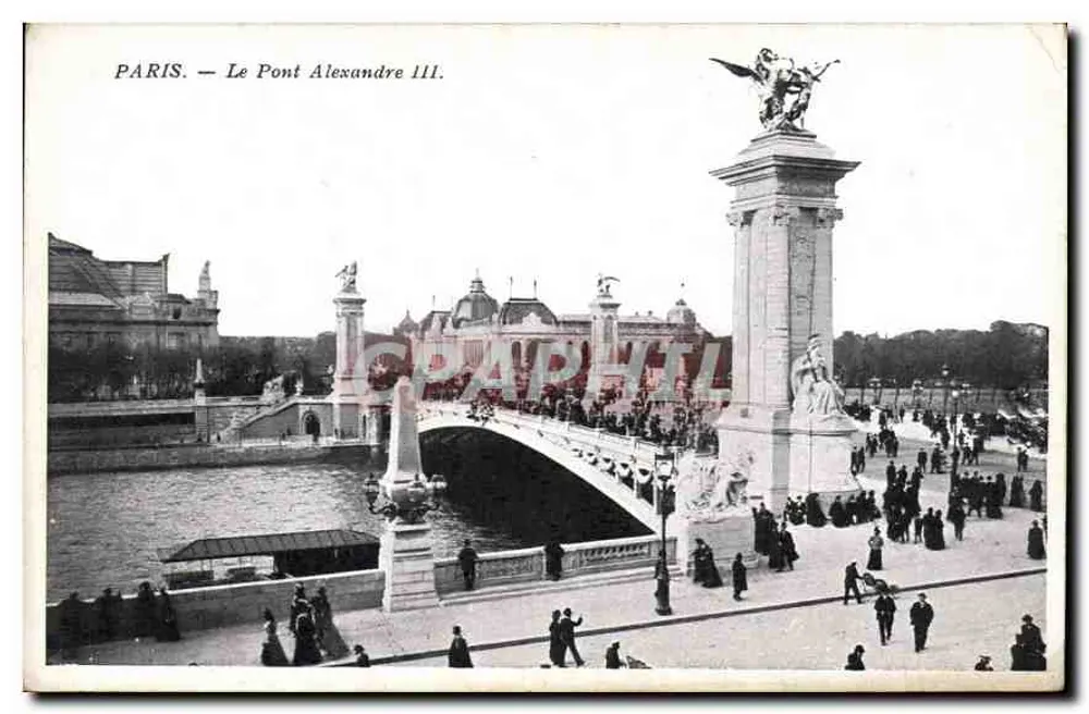 Paris — O Pont Alexandre III - Frente