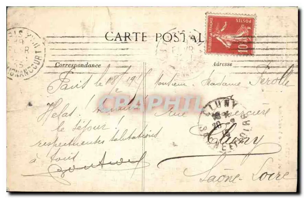Praça Vendôme e Coluna Vendôme — Paris — Editor ELD, n° 4608 - Verso