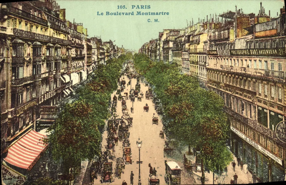 Paris — O Boulevard Montmartre — C. M. - Frente