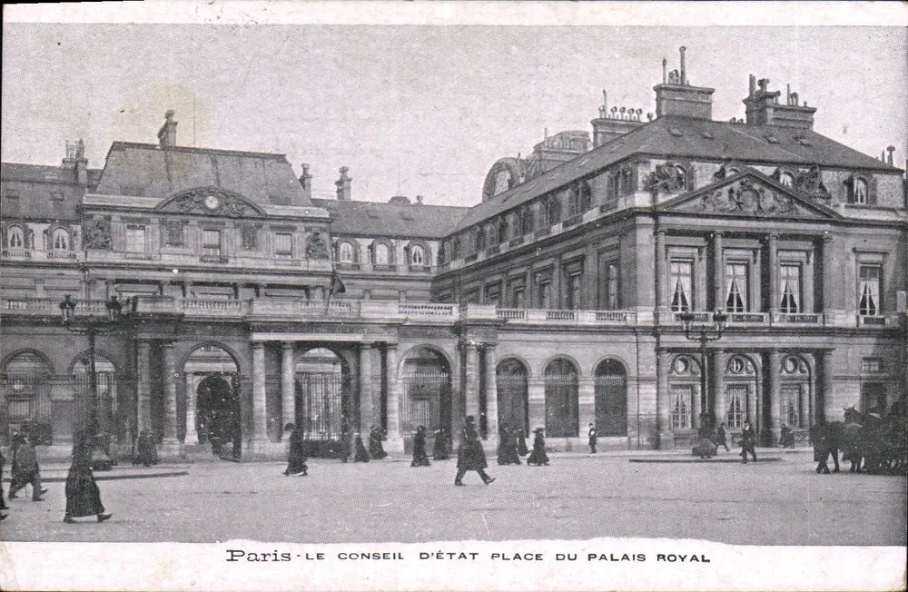 Paris - Der Conseil d'État, Place du Palais Royal — unbekannter Verleger, Seriennummer nicht sichtbar - Vorderseite