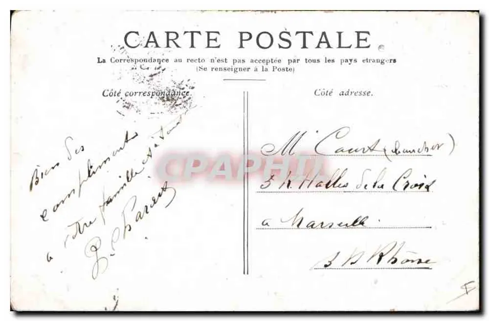 Paris — A Estátua da República — Editora não visível - Verso