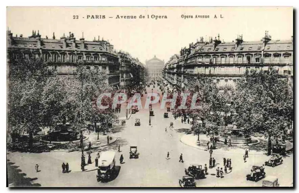 Paris — Avenue de l'Opéra — Opera Avenue A.L. - Frente