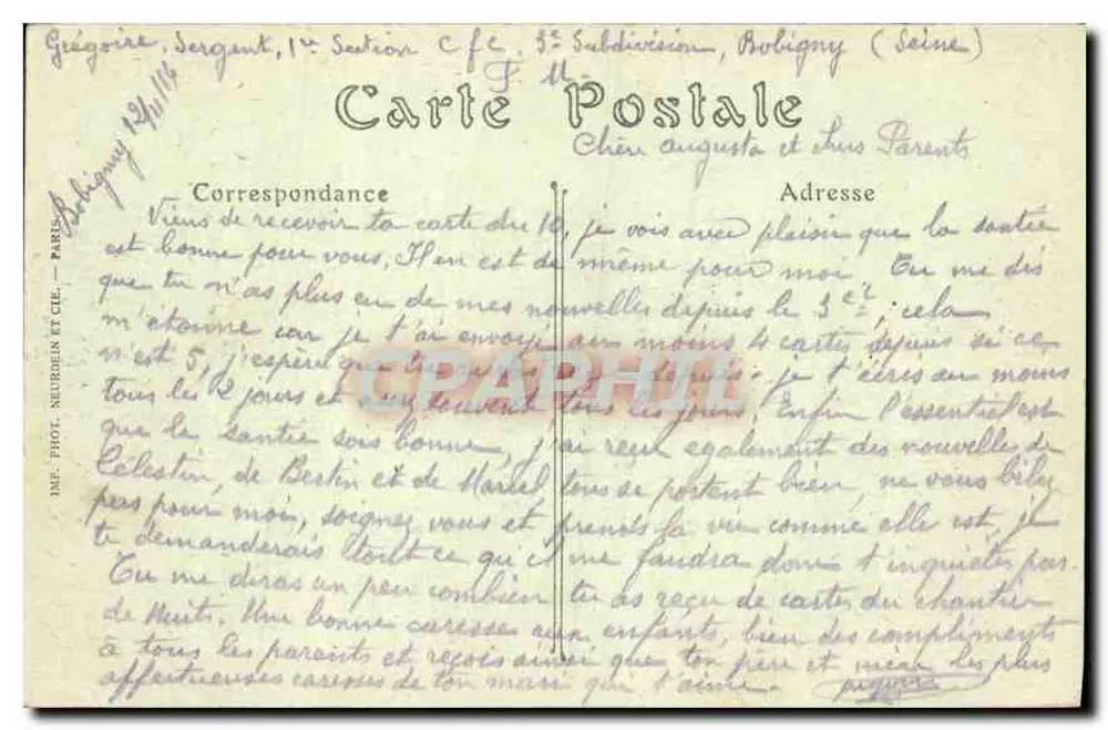 Paris — O Arco do Triunfo — ND. Fot. - Verso