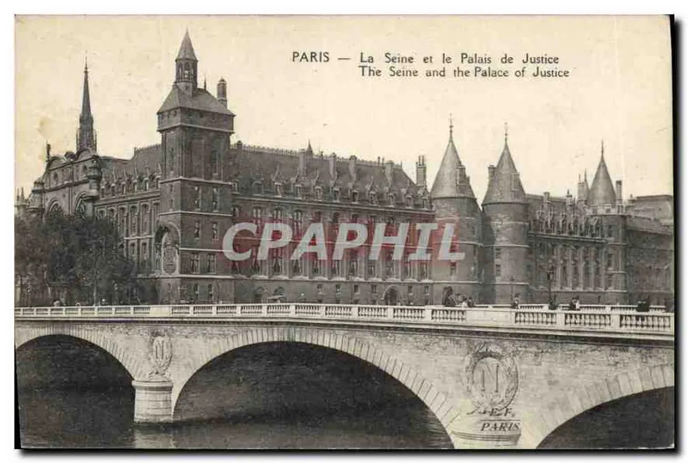 Paris — Die Seine und das Palais de Justice — Verlag unbekannt - Vorderseite