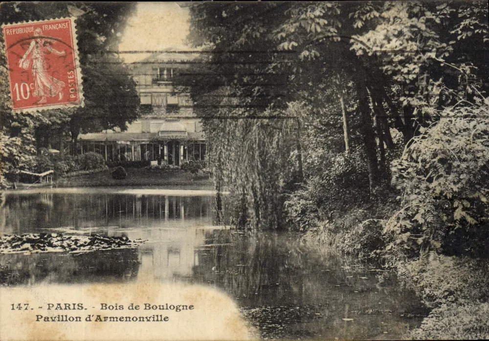 Paris - Bois de Boulogne - Pavillon d'Armenonville — anonymer Verlag, Nr. 147 - Vorderseite