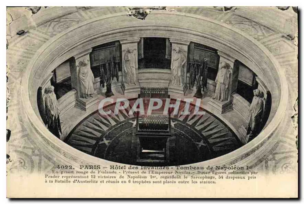 Paris - Hôtel des Invalides - Tombeau de Napoléon Ier — 4092, éditeur non identifié - Recto