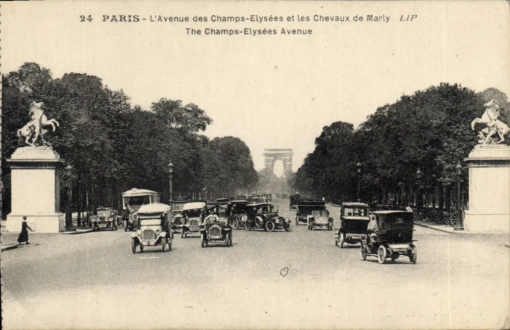 Paris - Avenue des Champs-Élysées und die Pferde von Marly — LIP - Vorderseite