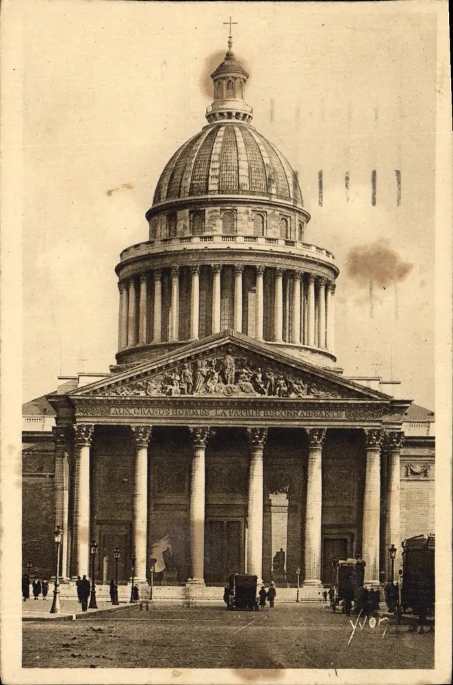 O Panteão — Paris — Edições d'Art Yvon, n°187 - Frente