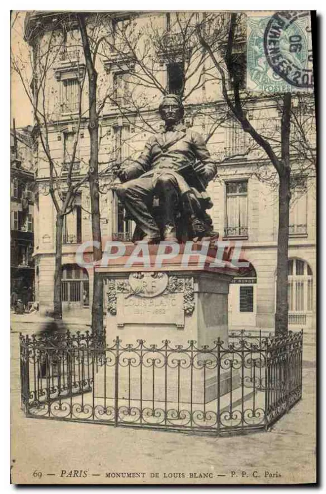 Paris — Monumente de Louis Blanc — P. P. C. Paris - Frente