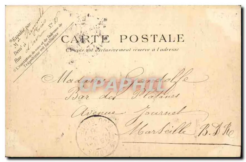 Paris — Monumente de Louis Blanc — P. P. C. Paris - Verso
