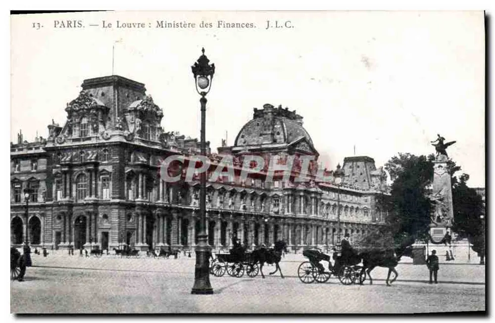Paris — Das Louvre : Finanzministerium — J.L.C. Nr. 13 - Vorderseite