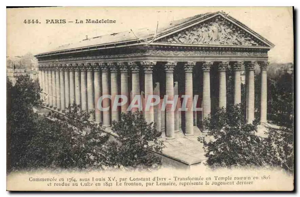 Paryż — La Madeleine — Wydawca anonimowy, nr 4544 - Awers
