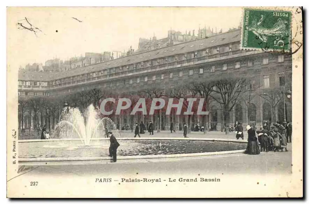 PARIS — Palais-Royal — Der Große Bassin — B. Fr. Paris n°237 - Vorderseite