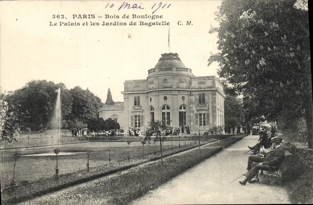 Paris – Bois de Boulogne – Der Palast und die Gärten von Bagatelle — C. M. n°362 - Vorderseite