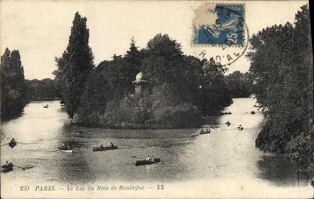 Paris — Der See im Bois de Boulogne — n°239 - Vorderseite