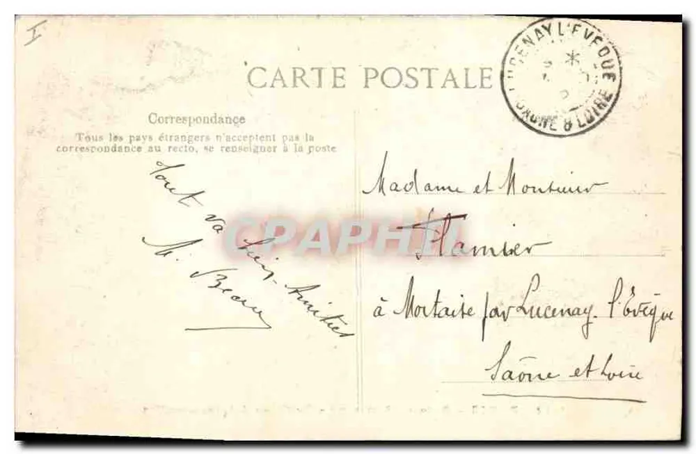 PARIS — Bois de Boulogne — Pavillon d'Armenonville — Verlag B.L.P. Nr. 4132 - Rückseite