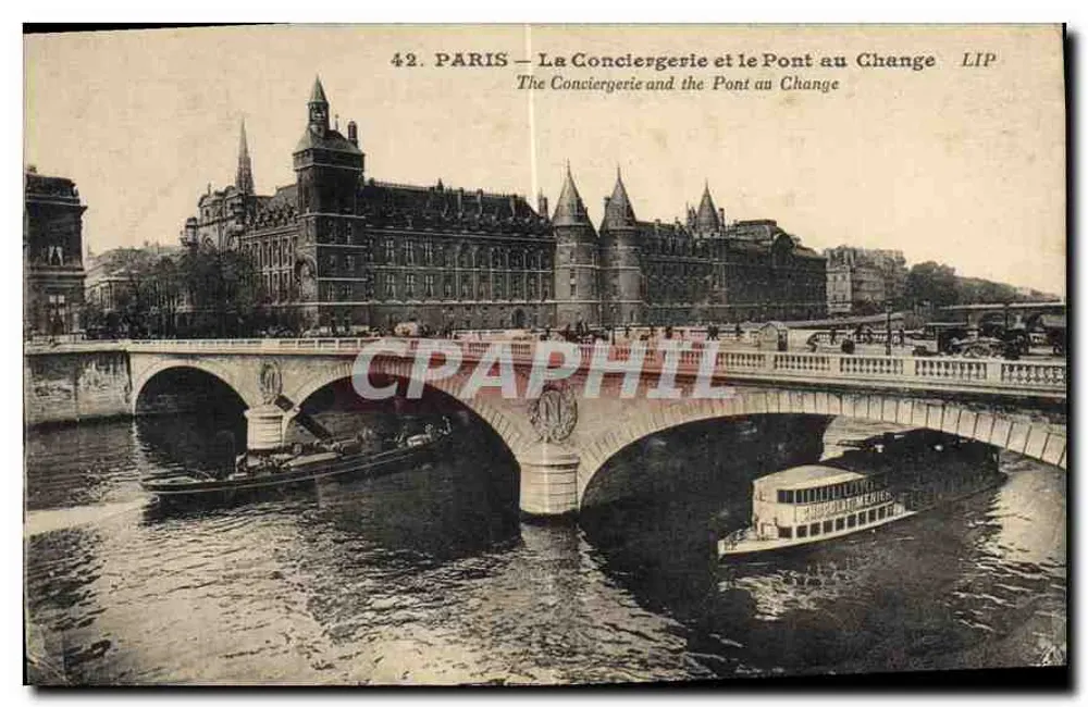 Paris — Die Conciergerie und der Pont au Change — LIP, n°42 - Vorderseite