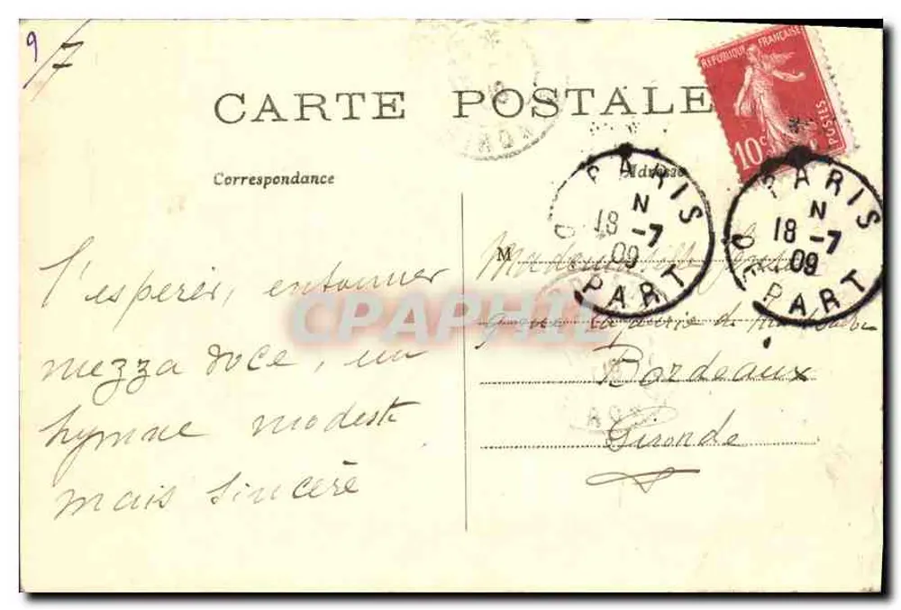 PARIS — Notre-Dame, face latérale — C. M., n° 236 - Verso