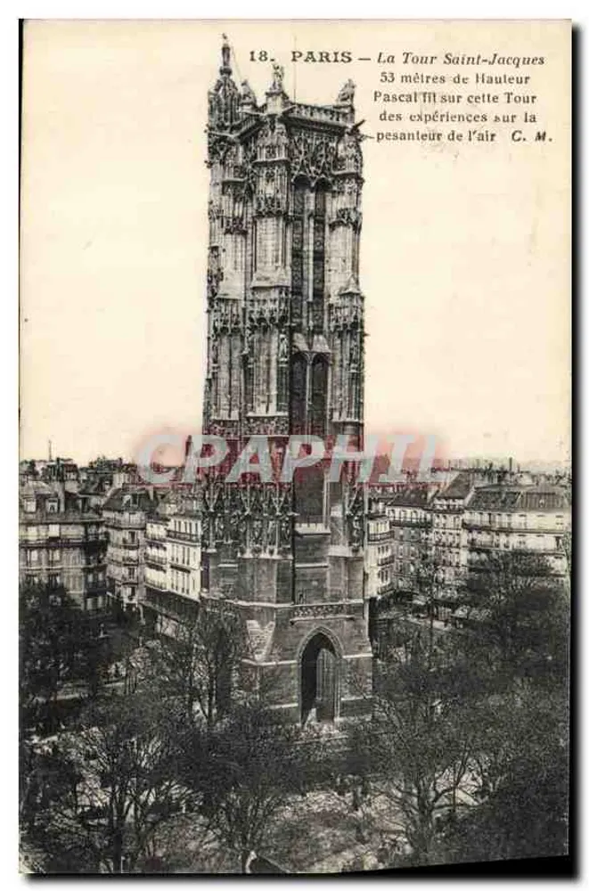 Paris — Torre Saint-Jacques — C.M. editor, n° 18 - Frente