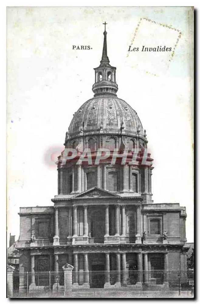 Paris — Les Invalides — editor desconhecido, número de série não visível - Frente