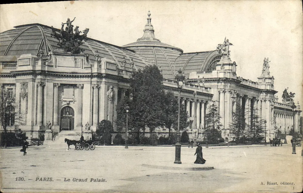 Paris — O Grand Palais — A. Riant, editor, n° 130 - Frente