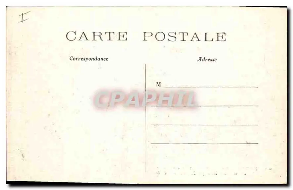 Paris — A Praça da Concórdia em direção aos Campos Elísios — C.M. n°65 - Verso