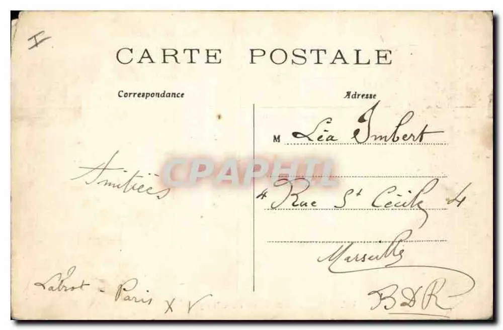 Paris – Square de Cluny — J. H. editor, n° 222 - Verso