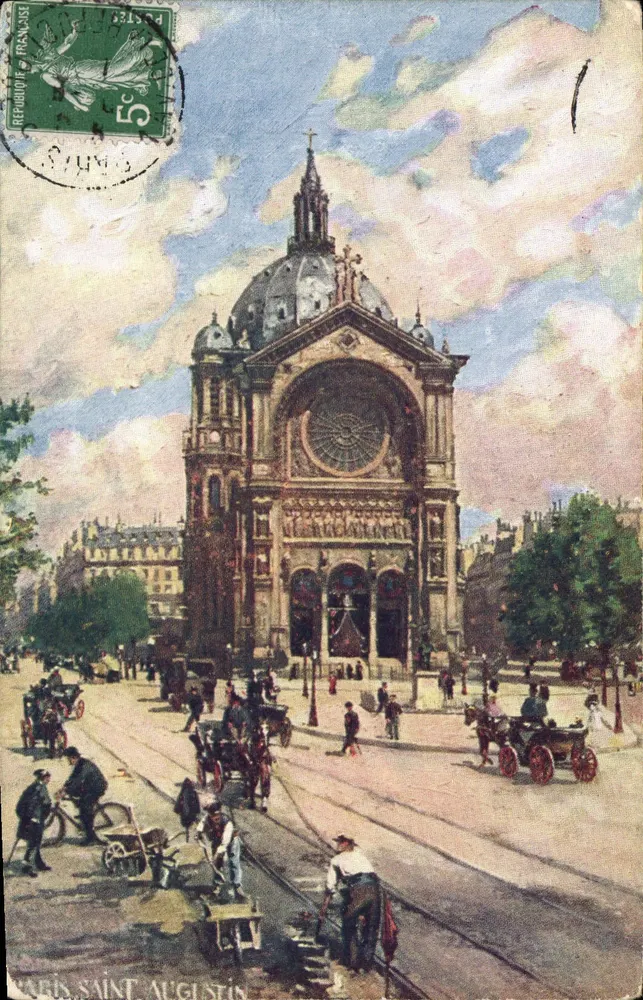 Paris Saint-Augustin — editor não identificado, número de série não visível - Frente