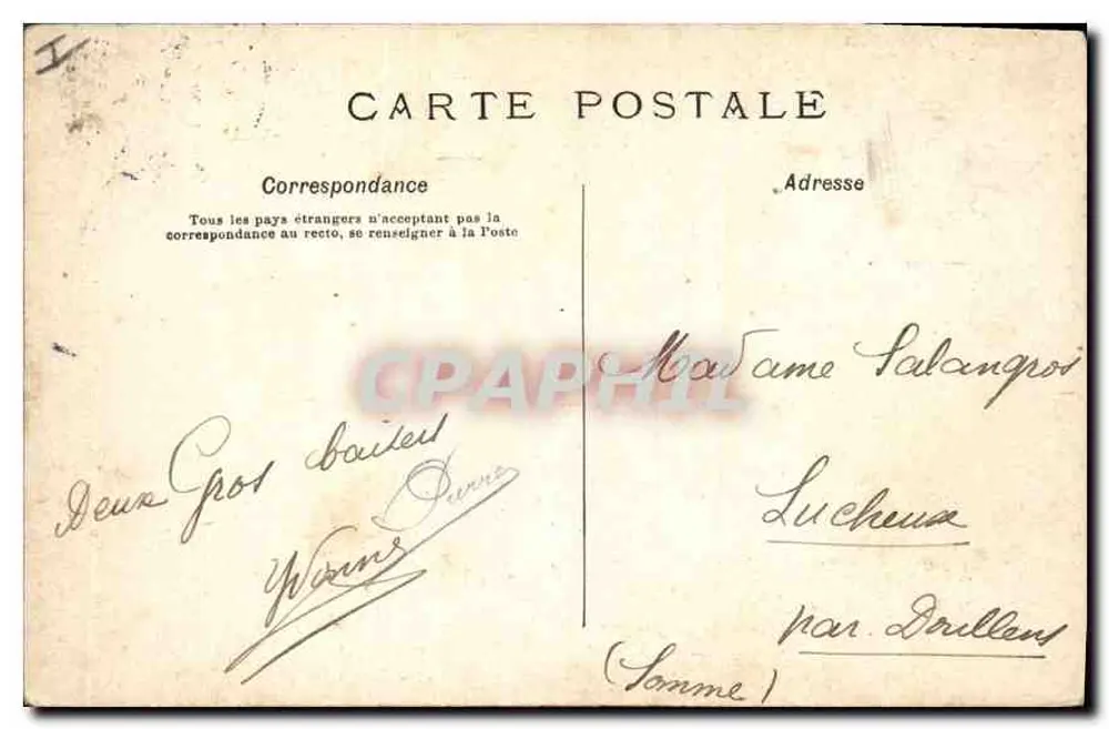 Paris Saint-Augustin — editor não identificado, número de série não visível - Verso