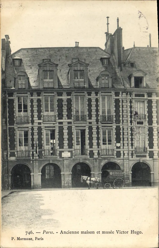 Paris - Velha casa e museu de Victor Hugo — P. Marmuse, Paris, n°746 - Frente