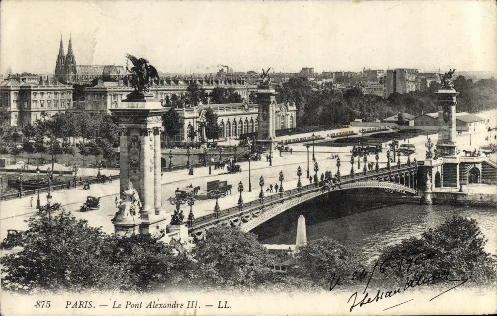 Paris — O Ponte Alexandre III — LL. n°875 - Frente