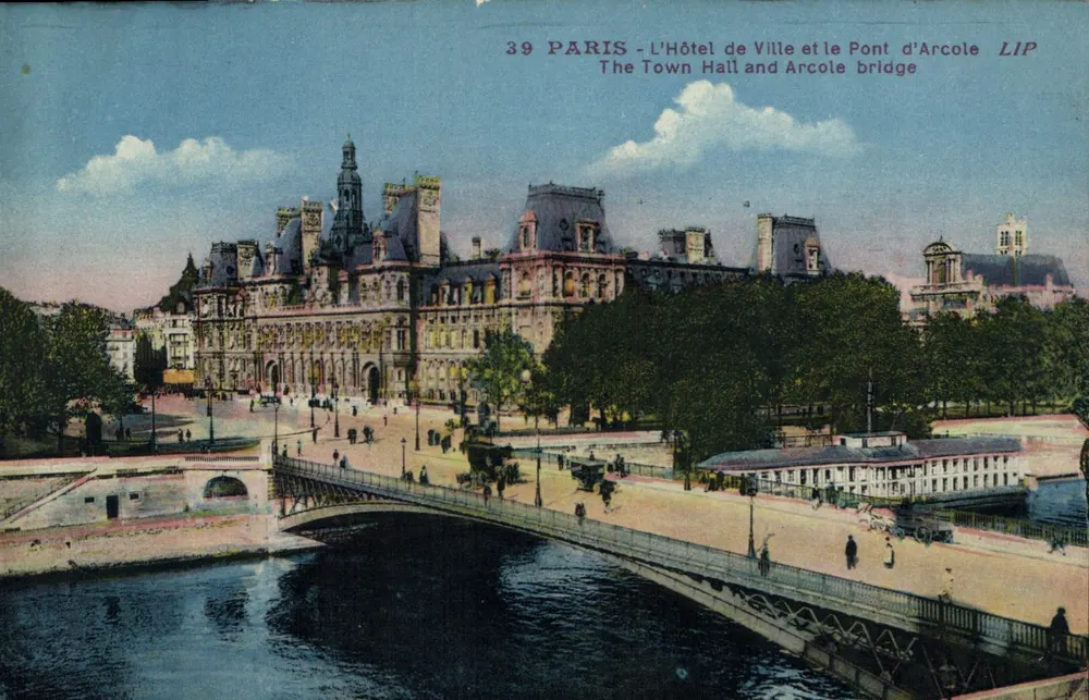 Paris - Das Rathaus und die Pont d'Arcole — LIP, n°39 - Vorderseite