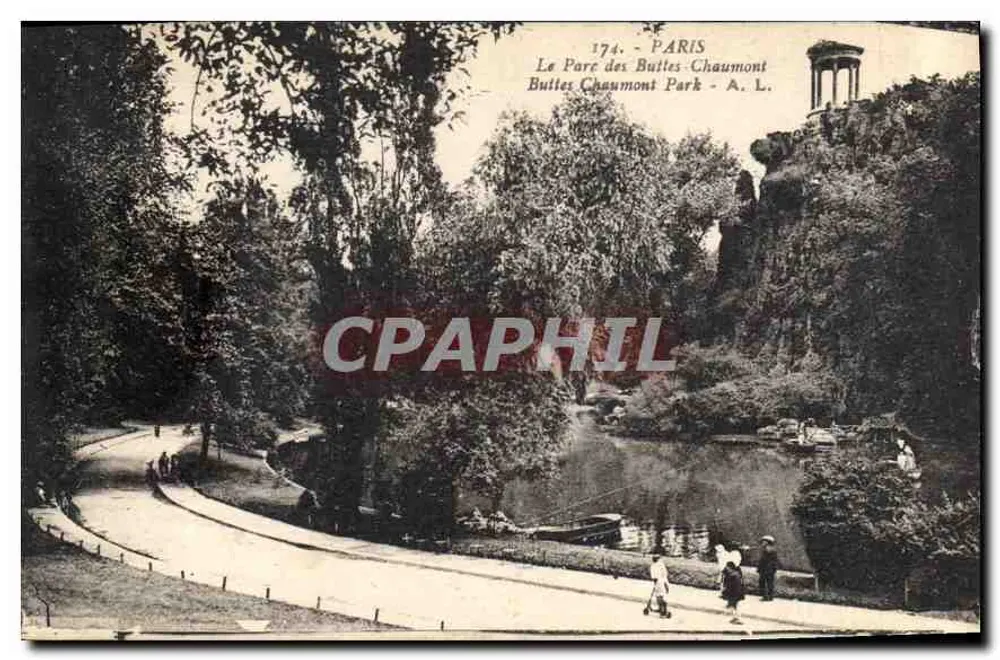 Paris - O Parque das Buttes-Chaumont - A. L. - n°174 - Frente