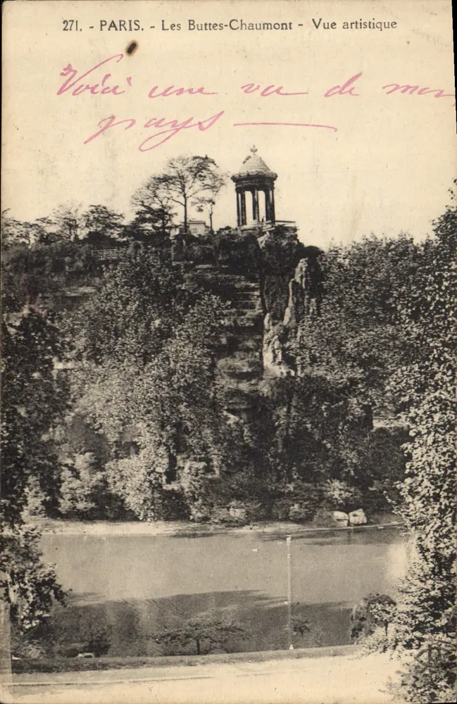 Paris - Les Buttes-Chaumont - Künstlerische Ansicht — unbekannter Verlag, Nr. 271 - Vorderseite