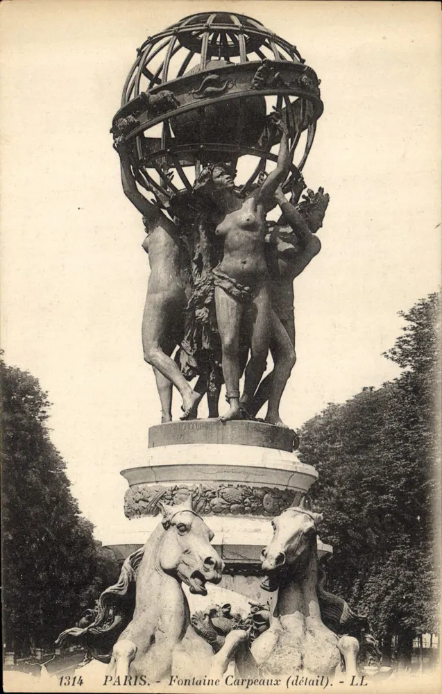 Paris - Fontaine Carpeaux (detail) — LL, n° 1314 - Vorderseite