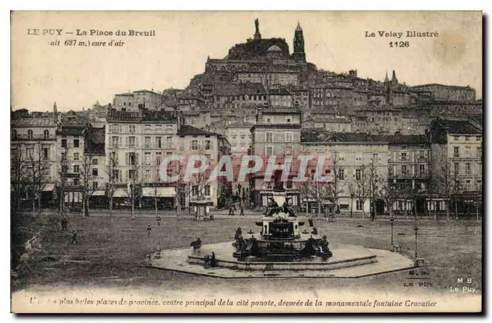 Le Puy — A Praça do Breuil — Le Velay Illustré n°1126 - Frente