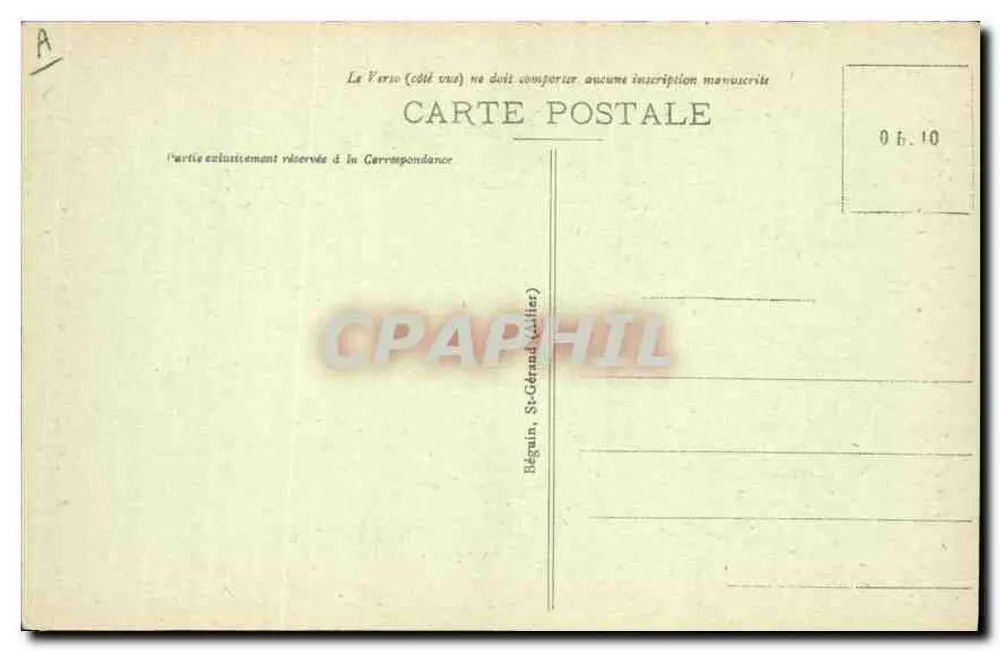 Le Puy - Rue Saint-Georges — vista pitoresca da torre da igreja — editor Idéal, n° 8046 - Verso