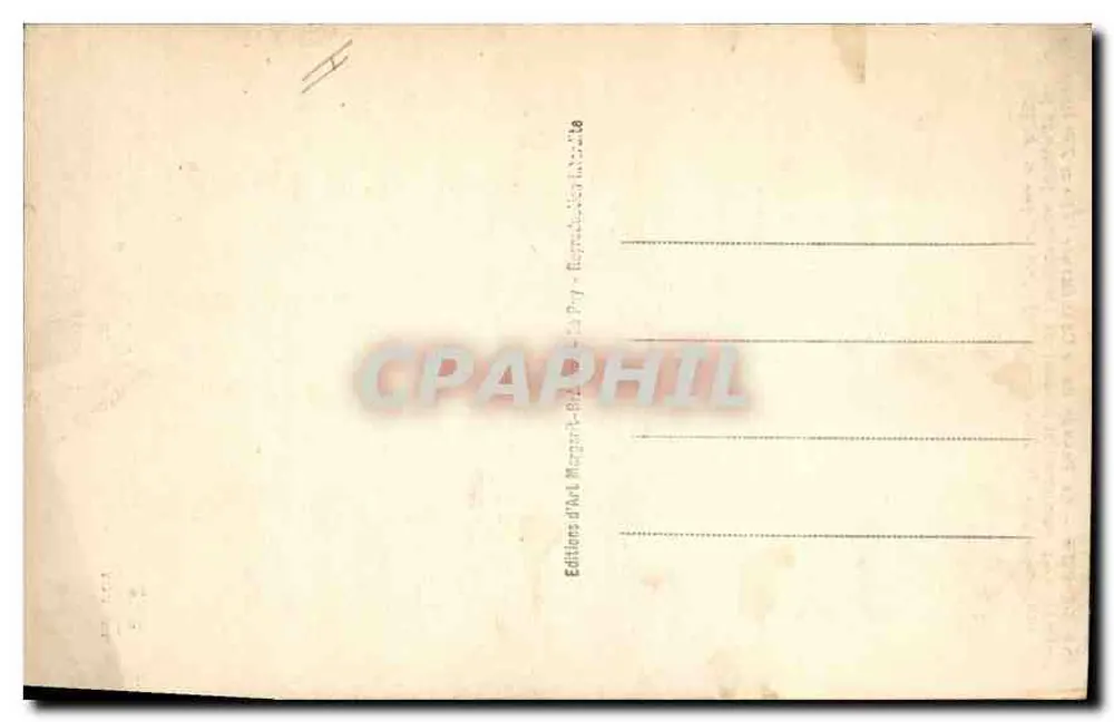 Le Puy — Fachada da Catedral (séculos XII e XV) — Editora: Editions d'Art Marguerite-Baillot, n°54 - Verso