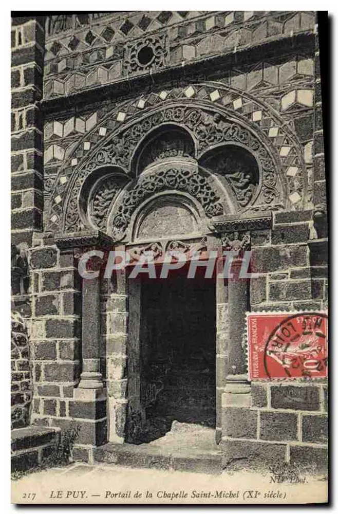 Le Puy — Portal der Kapelle Saint-Michel (11. Jahrhundert) — N.P. Phot. - Vorderseite
