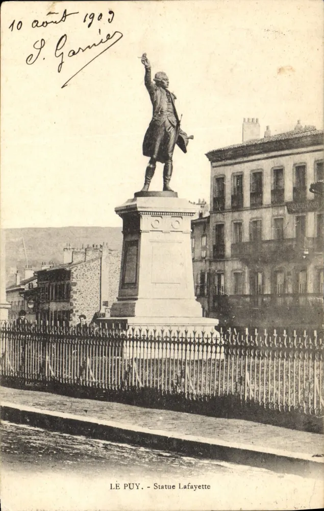 Lé Puy - Estátua de Lafayette — editor anônimo, número de série não visível - Frente