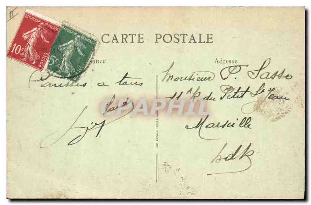 Le Puy (Haute-Loire) — Allgemeine Ansicht vom Saugues-Weg — B. F., Paris - Rückseite