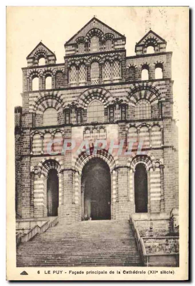 Le Puy - Fachada principal da Catedral (século XII) — n°6 - Frente