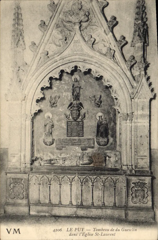 Le Puy — Grabmal des Guesclin in der Kirche Saint-Laurent — VM 4206 - Vorderseite
