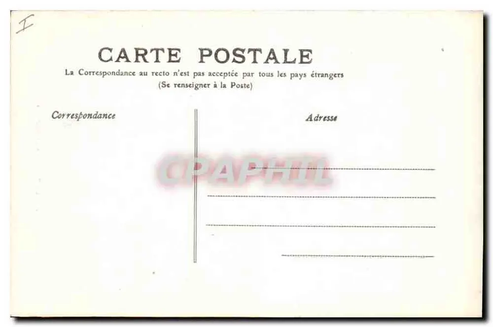 Le Puy - A Catedral — vista da fachada romana com escadas — editor MTIL, n°22 - Verso