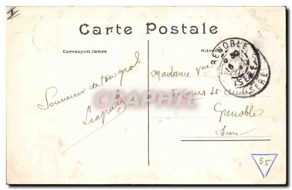 Le PUY-EN-VELAY (Hte-Loire) — Der Turm der Kathedrale — anonymer Verlag, n° 486 - Rückseite